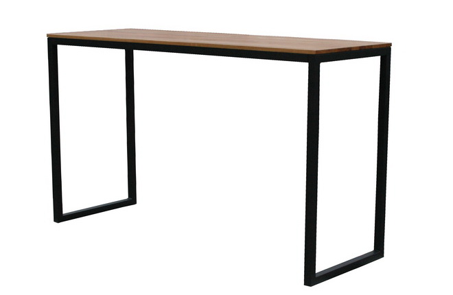 Stehtisch Eiche- Stahl anthrazit 185er