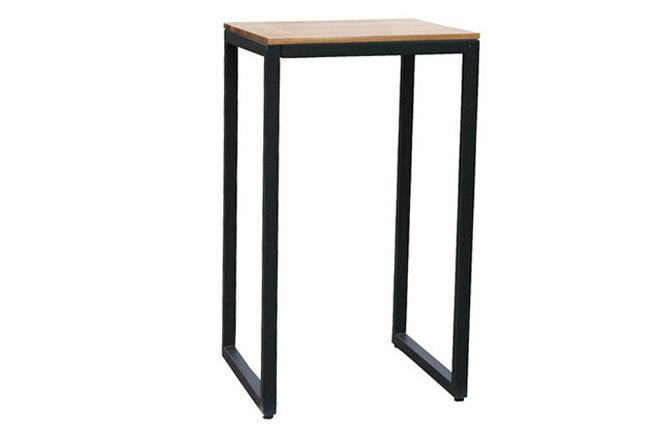 Stehtisch Eiche- Stahl anthrazit 64er