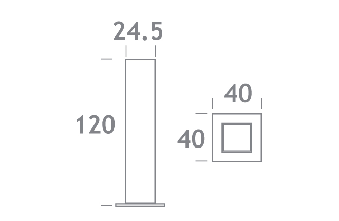 Präsentationssäule weiß Nr.2