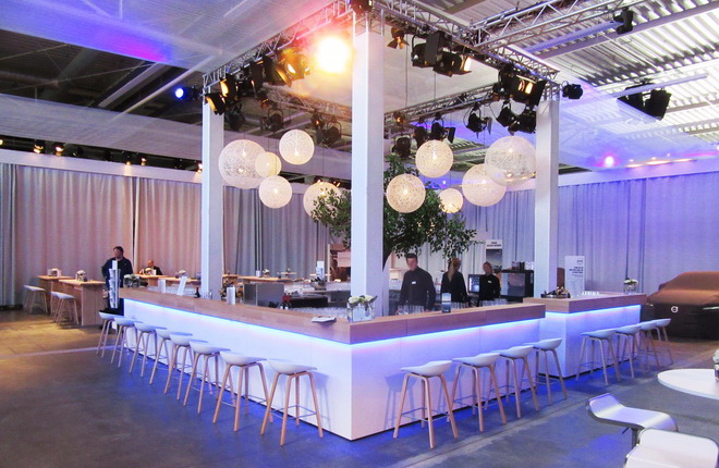 Spülelement LED-Bar weiß mit Gästeblatt Eiche