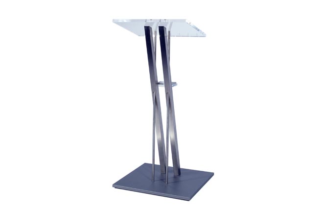 Rednerpult Edelstahl 