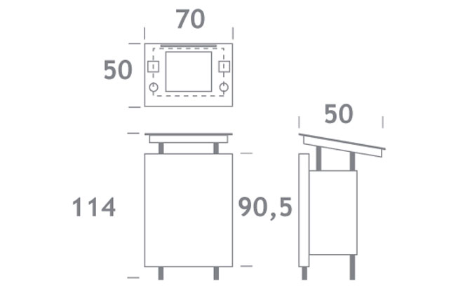Rednerpult weiß Nr.3