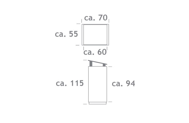Rednerpult weiß Nr.7