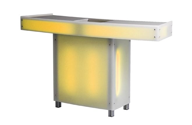 Talktisch 5er Acrylglas