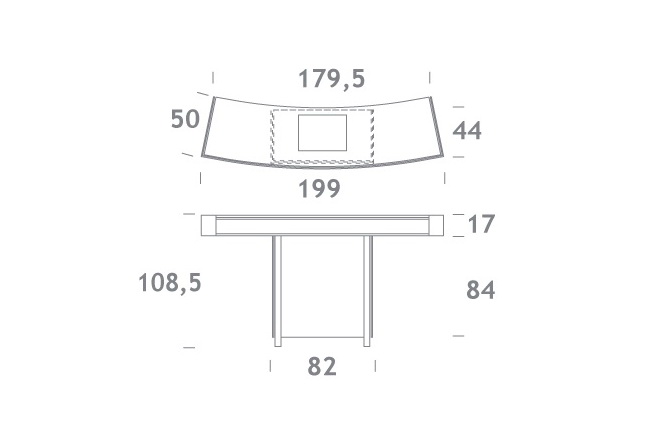 Talktisch 5er Acrylglas