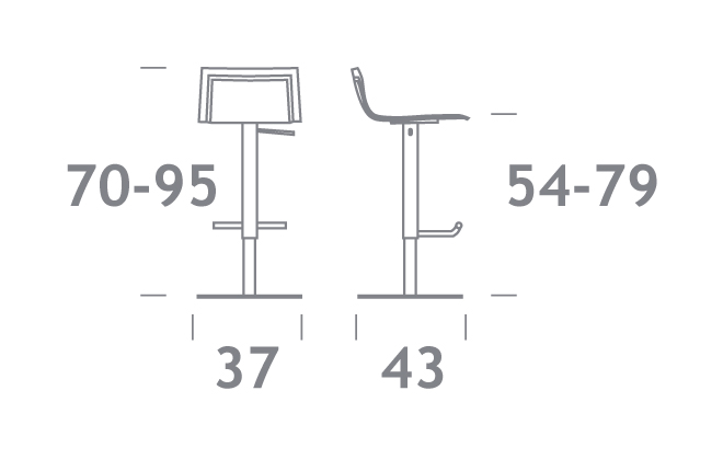 Barhocker Thin weiß