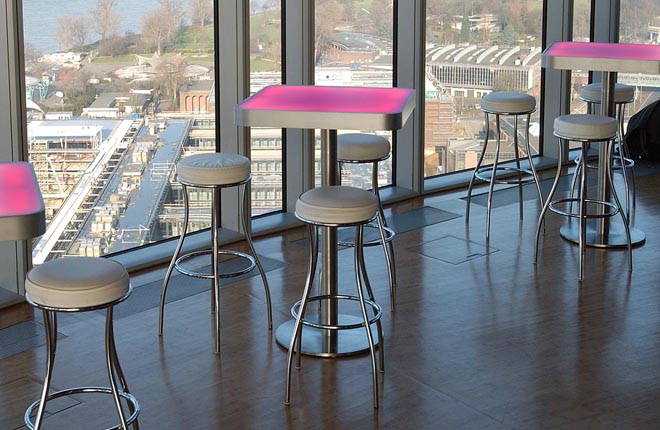 Stehtisch RGB-LED, kabellos