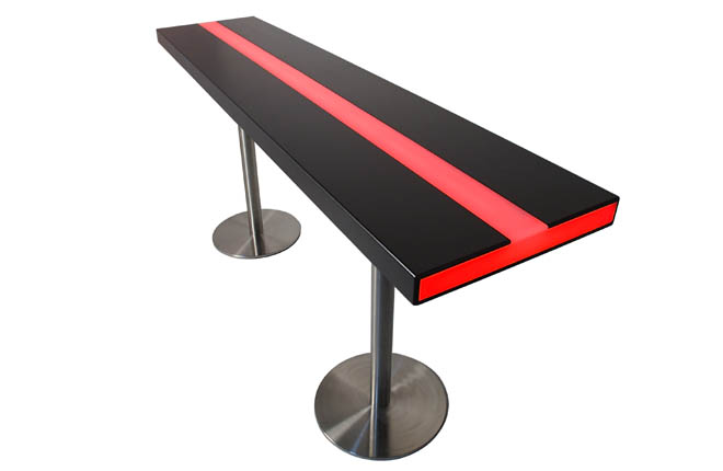 Stehtisch RGB-LED lang