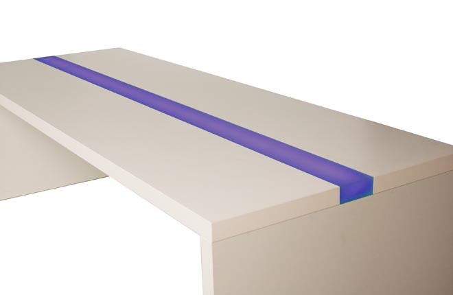 Tisch -Brücke- 250 beleuchtet